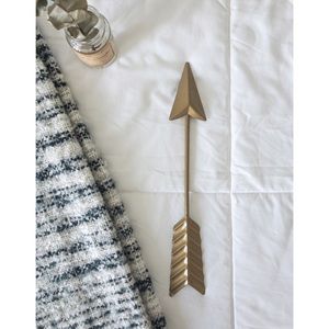 FINAL PRICE Gold Arrow Wall Decor
